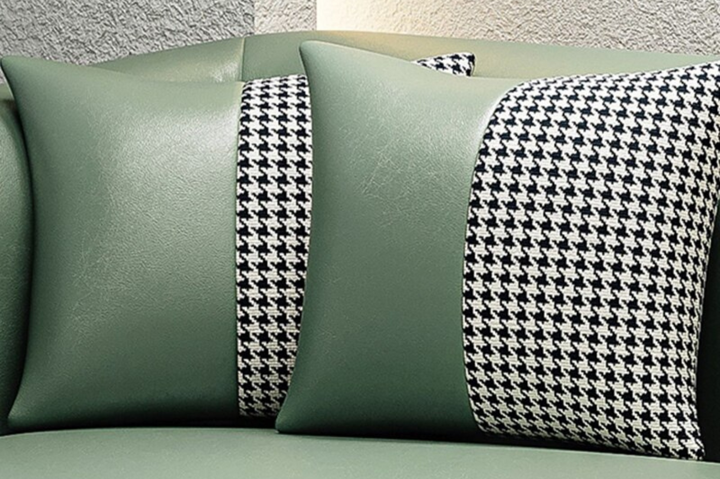 Sofá de Cuero Curvado Nórdica para Sala de Estar DX50KT