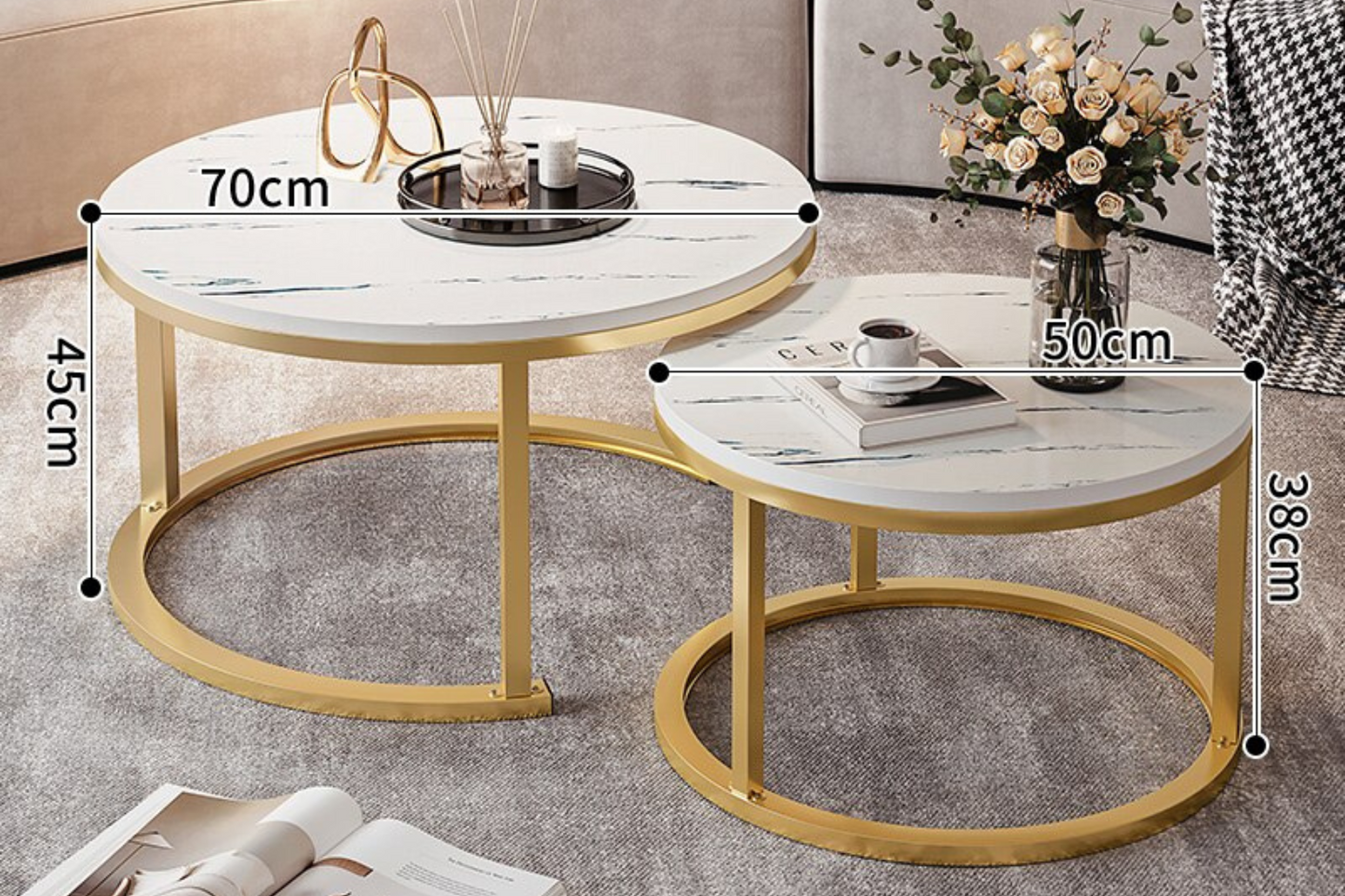 Mesa de Café de Lujo Minimalista