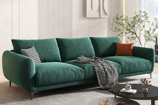 Sofá Reclinable Vintage con Organizador Ergonómico de Cuerpo Completo