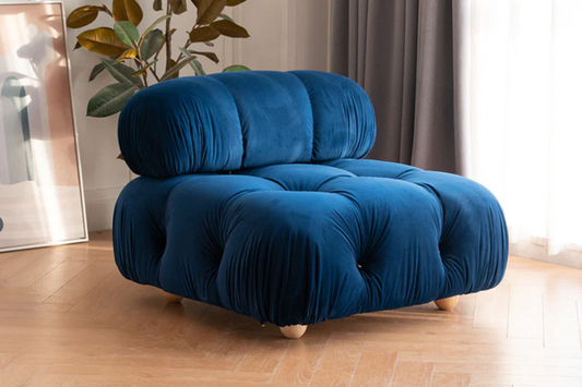 Sofá Módulo XXL con Patas de Madera Reclinable