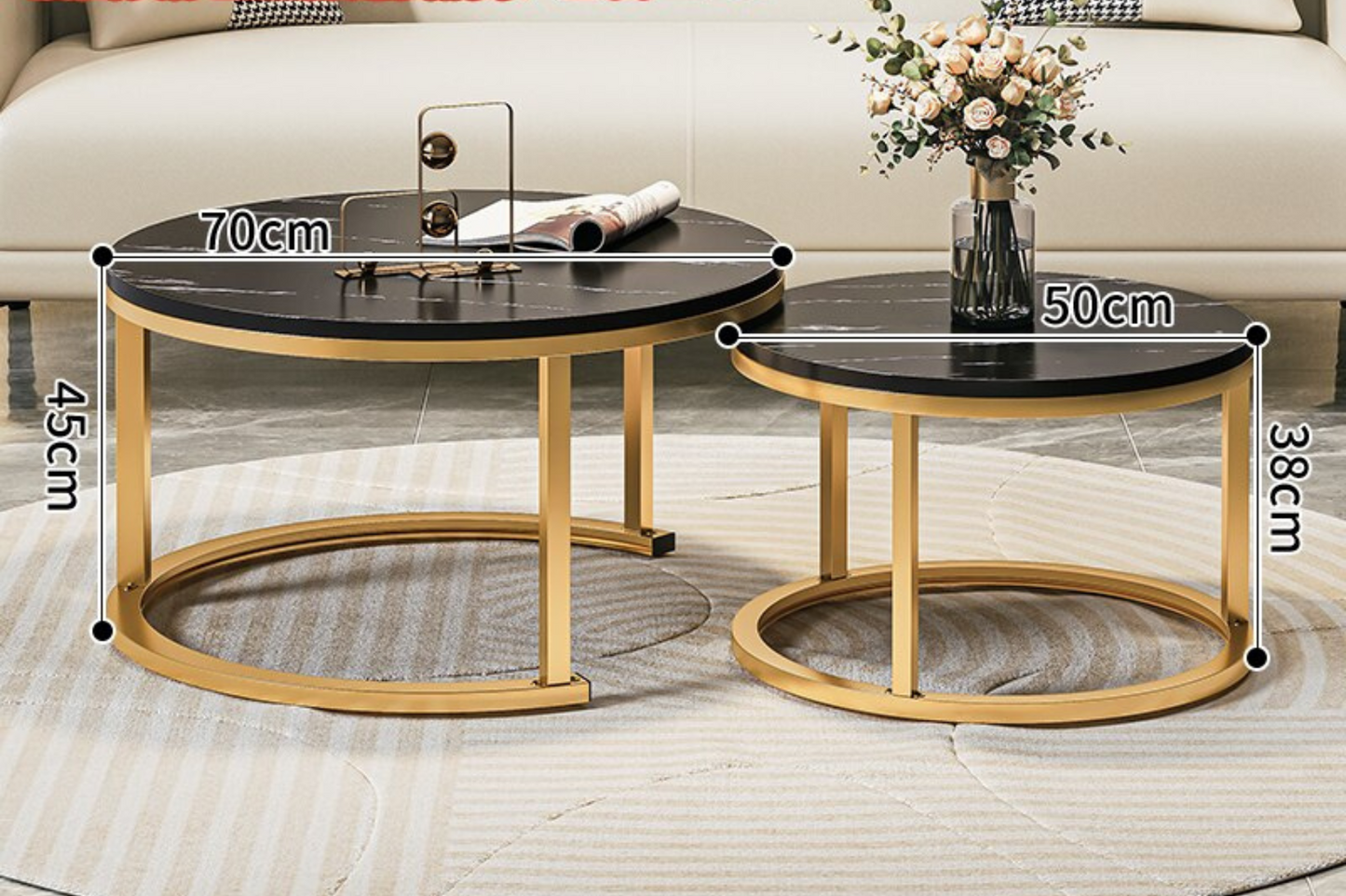 Mesa de Café de Lujo Minimalista