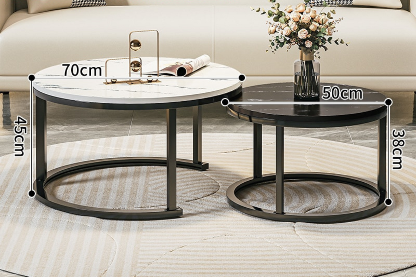 Mesa de Café de Lujo Minimalista