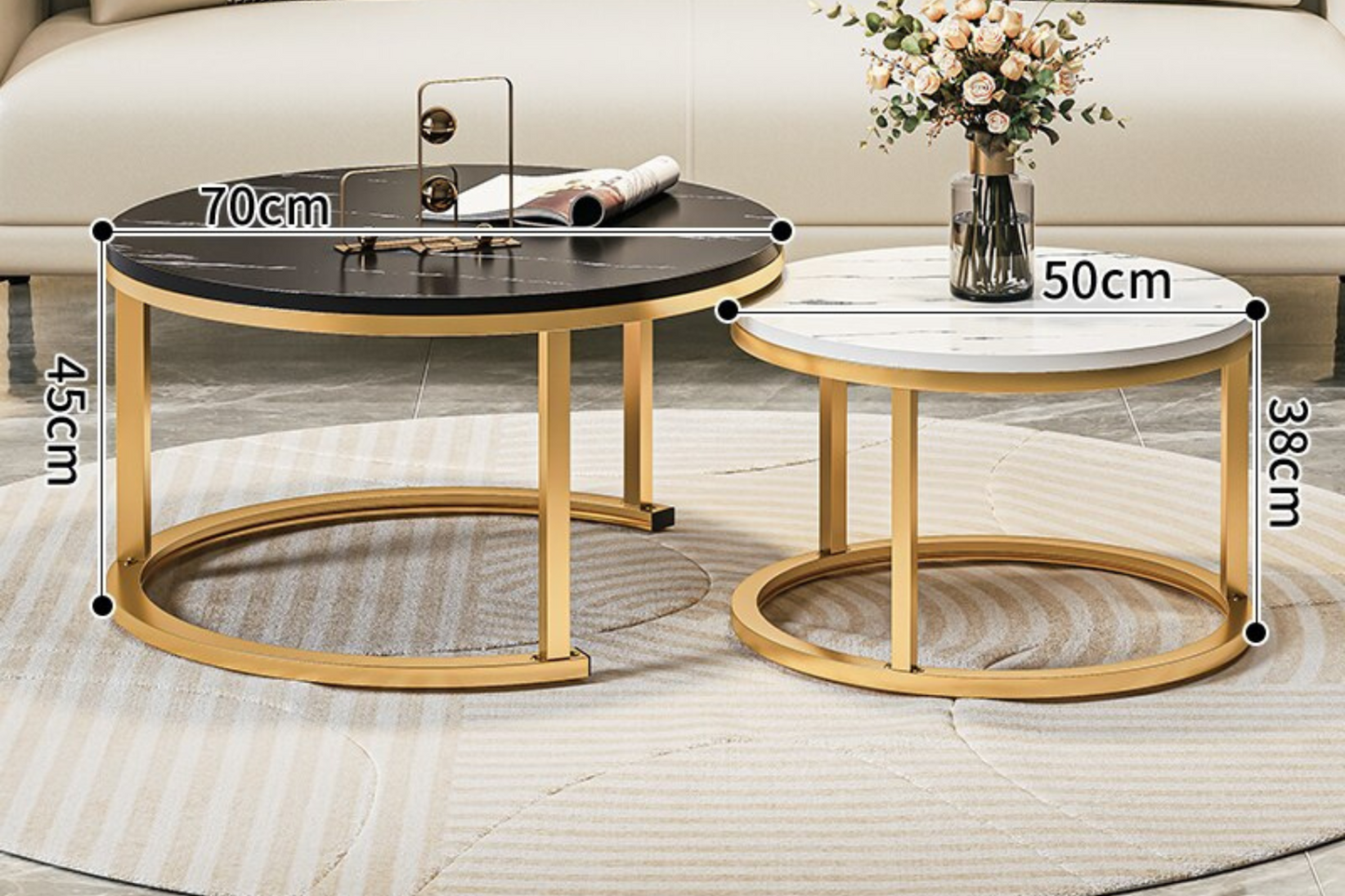 Mesa de Café de Lujo Minimalista