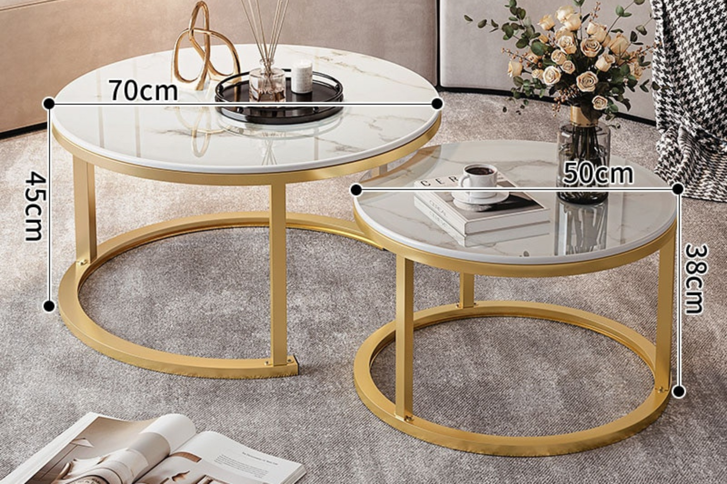 Mesa de Café de Lujo Minimalista