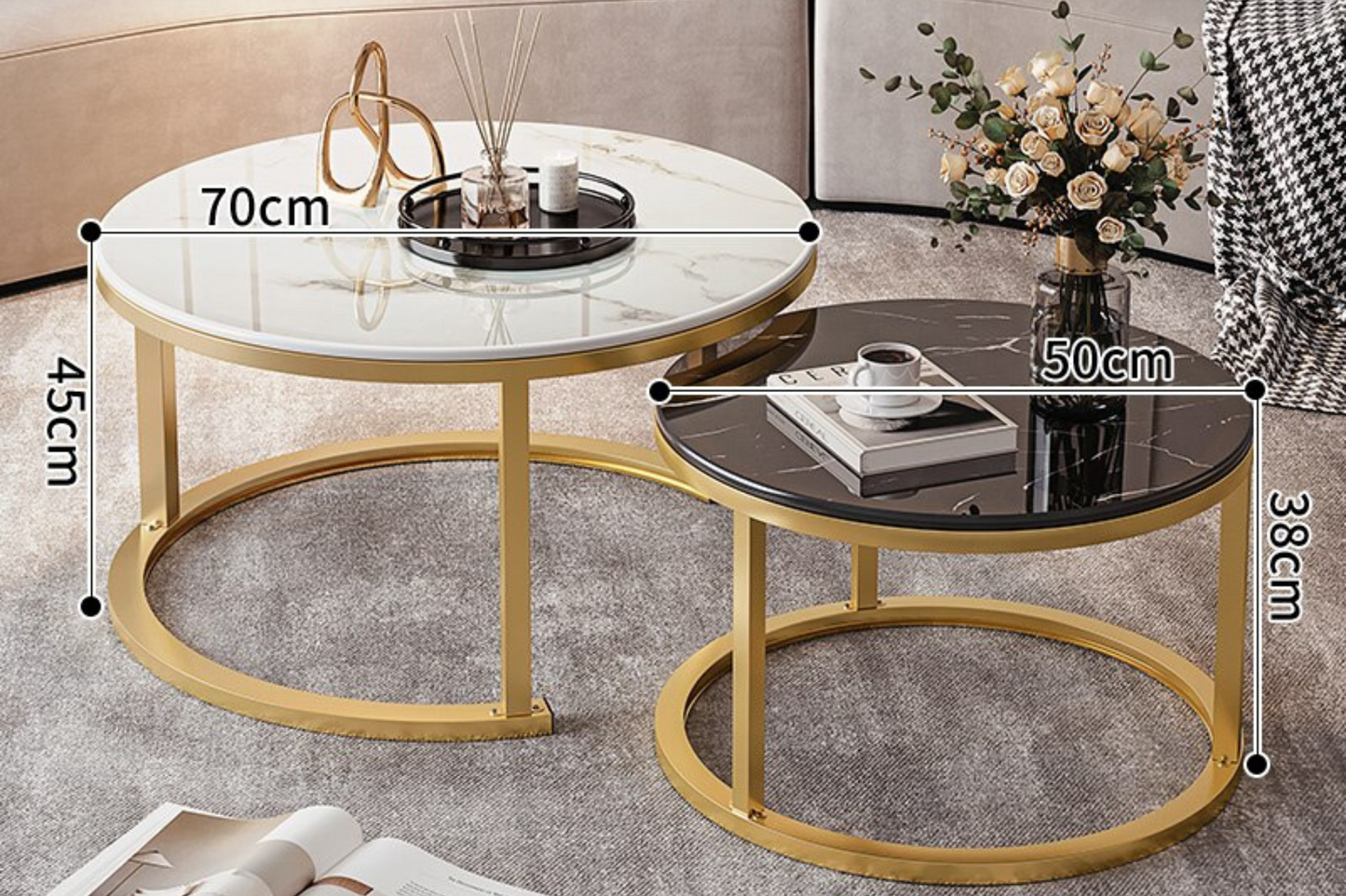 Mesa de Café de Lujo Minimalista