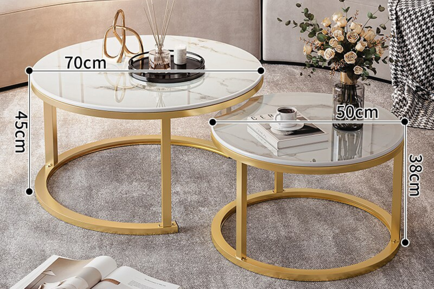 Mesa de Café de Lujo Minimalista